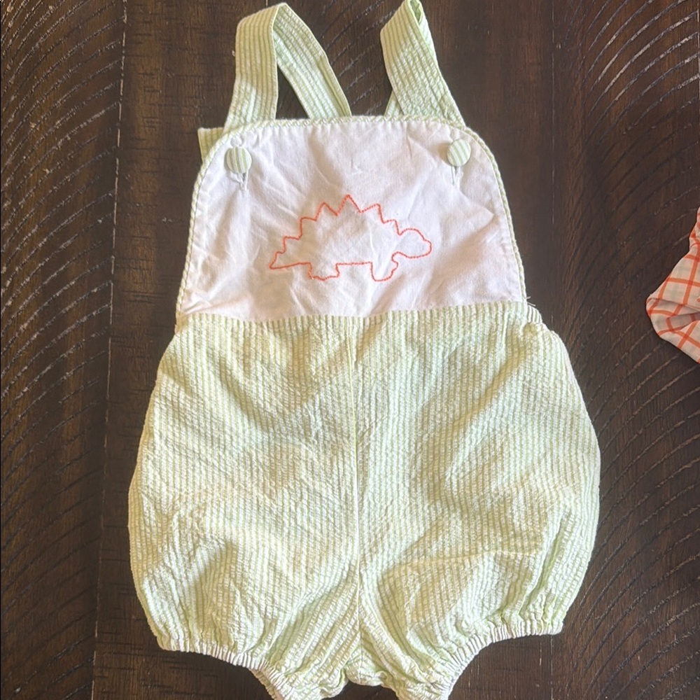 Willow Kids sunsuit with Dino Embroidery
